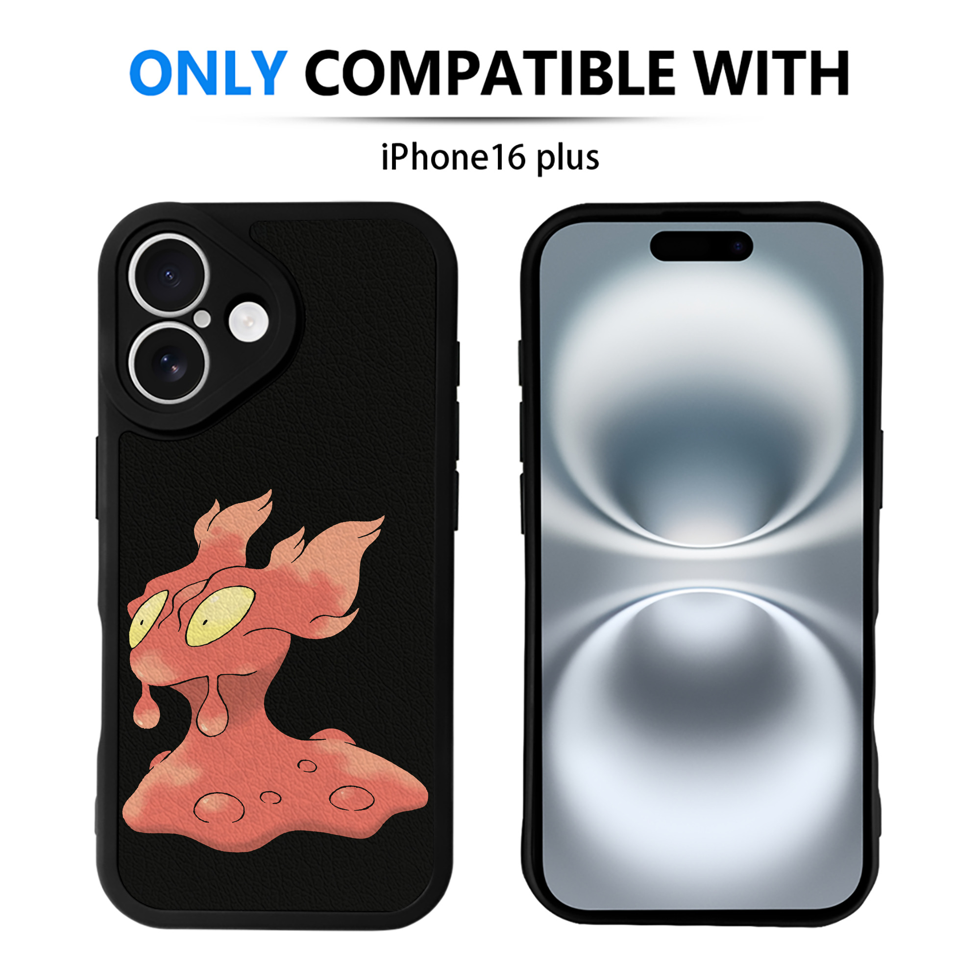 （画像用） ポケットモンスター Pokémon 【iPhone 16シリーズ対応】シリコンスマホケース（レザー調） 材質：シリコン